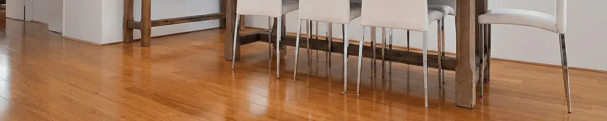 Professionally installed and refinished bamboo flooring in a residential home, showcasing smooth finish and natural wood tones in Hialeah, FL